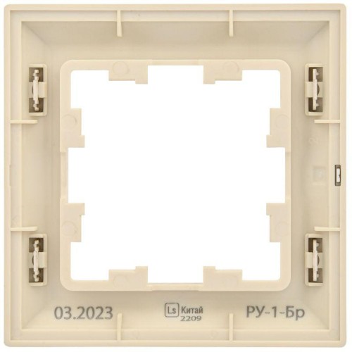 Рамка 1-м BRITE РУ-1-Бр беж./шампань IEK BR-M12-12-3-K10