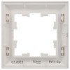 Рамка 1-м BRITE РУ-1-Бр бел./бел. IEK BR-M12-12-K01