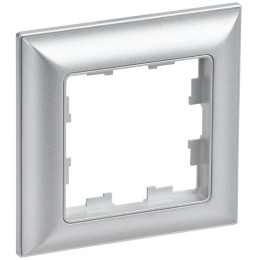 Рамка 1-м BRITE РУ-1-Бр алюм./алюм. IEK BR-M12-12-K47