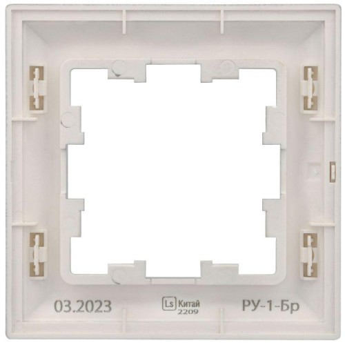 Рамка 1-м BRITE РУ-1-Бр алюм./алюм. IEK BR-M12-12-K47