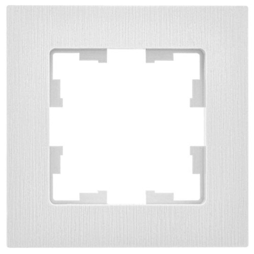 Рамка 1-м BRITE РУ-1-Бр бел. рифленый IEK BR-M12-51-K01