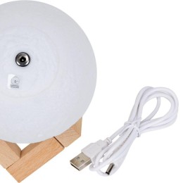 Светильник светодиодный настольный 3D Луна 1Вт 2700-5000К 100лм 5В аккум. Li-ion 450мА.ч бел. GAUSS