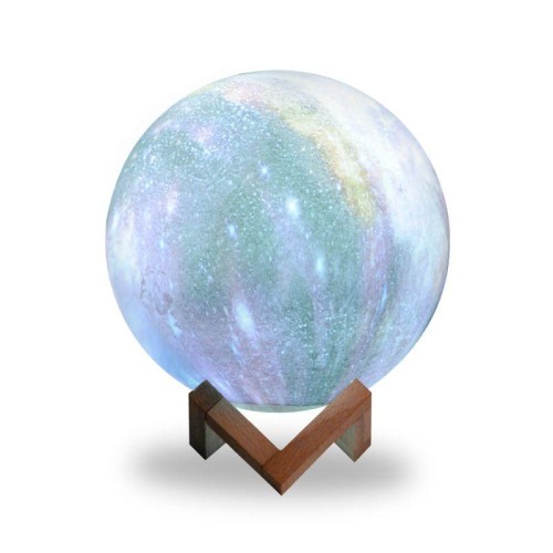 Светильник светодиодный настольный 3D Луна 1Вт 100лм 5В аккум. Li-ion 450мА.ч RGB многоцветн. GAUSS