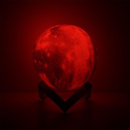 Светильник светодиодный настольный 3D Луна 1Вт 100лм 5В аккум. Li-ion 450мА.ч RGB многоцветн. GAUSS