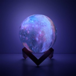Светильник светодиодный настольный 3D Луна 1Вт 100лм 5В аккум. Li-ion 450мА.ч RGB многоцветн. GAUSS