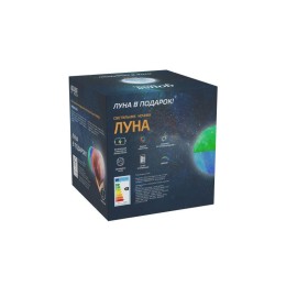 Светильник светодиодный настольный 3D Луна 1Вт 100лм 5В аккум. Li-ion 450мА.ч RGB многоцветн. GAUSS