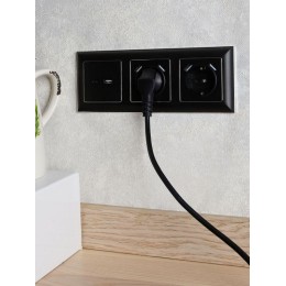 Рамка 3-м BRITE РУ-3-Бр хром/черн. IEK BR-M32-12-2-K23