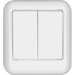 Выключатель 2-кл. ОП Прима 10А IP20 бел. (опт. упак.) SchE VA5U-214-B