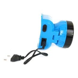 Фонарь аккумуляторный налобный LED5361 12LED 2 режима 220В пластик. голуб. (бокс) Ultraflash 12420