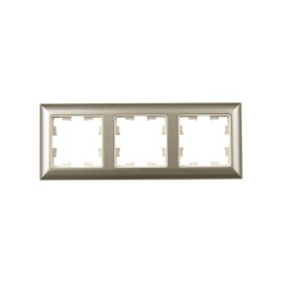 Рамка 3-м BRITE РУ-3-Бр беж./шампань IEK BR-M32-12-3-K10