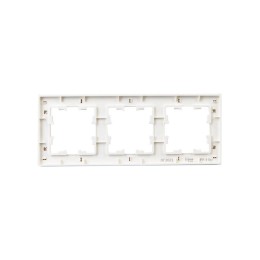 Рамка 3-м BRITE РУ-3-Бр бел. рифленый IEK BR-M32-51-K01