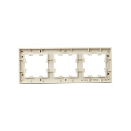 Рамка 3-м BRITE РУ-3-Бр беж. рифленый IEK BR-M32-51-K10