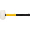 Киянка 50мм 340г фибергласовая ручка резинов. бел. FIT 45502