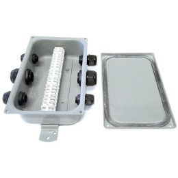 Коробка клеммная КС-20 У2 20 клемм IP65 (пластиковые вводы MG 20х2/MG 25x2/MG 32x2) Электротехник ET