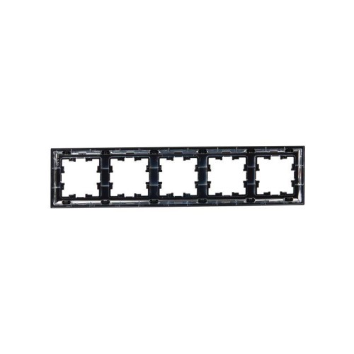 Рамка 5-м BRITE РУ-5-Бр хром/черн. IEK BR-M52-12-2-K23