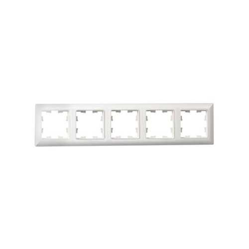 Рамка 5-м BRITE РУ-5-Бр бел./бел. IEK BR-M52-12-K01