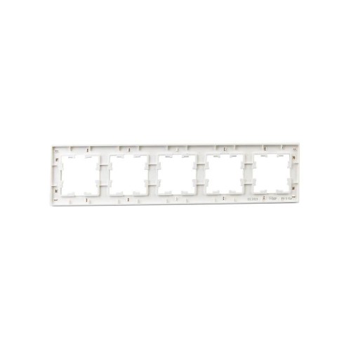Рамка 5-м BRITE РУ-5-Бр бел. рифленый IEK BR-M52-51-K01