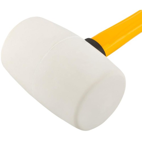Киянка 60мм 450г фибергласовая ручка резинов. бел. FIT 45503