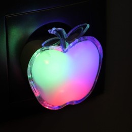 Светильник-ночник светодиодный NL-258 "яблоко RGB" 220В Camelion 15376