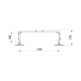 Конструкция опорная для установки оборудования TECHNORAPTOR FOOT 1500х1000 тип 1 HD КМ TR0229