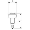 Лампа накаливания Refl R50 40Вт E14RED PHILIPS 923348944217