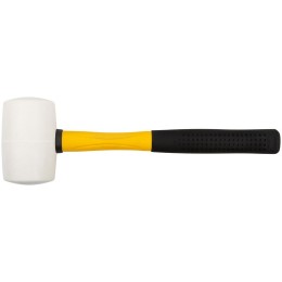Киянка 70мм 680г фибергласовая ручка резинов. бел. FIT 45504