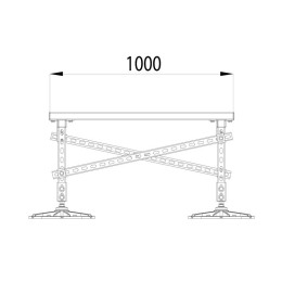 Конструкция опорная для установки оборудования TECHNORAPTOR FOOT 1500х1000 тип 2 HD КМ TR0230