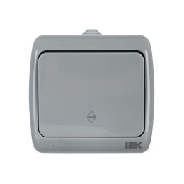 Переключатель проходной 1-кл. 1п ОП Aquatic 10А IP54 ВС-20-1-2-А сер. IEK EVA12-K03-10-54