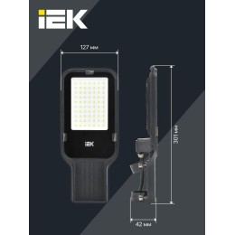 Светильник светодиодный ДКУ 1013-50Д 5000К IP65 уличный консольный IEK LDKU1-1013-050-5000-K03