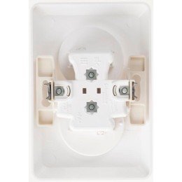 Розетка 2-м СП Этюд 16А IP20 250В без заземл. без защ. шторок бел. SE PC16-005B