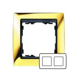 Рамка 2-м Simon82 зол./графит Simon 82824-66