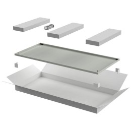 Дверь для шкафа LINEA N 18U 800мм метал. сер. ITK LN35-18U8X-DM