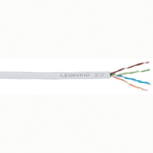 Кабель витая пара U/UTP кат.5E 4х2х24AWG solid PVC сер. 305м (м) Leg 032751
