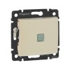 Переключатель проходной 1-кл. СП Valena 10А IP31 250В с зел. индикацией механизм сл. кость Leg 77432