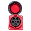 Розетка стационарная внутренняя угловая 4452 3Р+РЕ+N 125А 380В IP67 PROxima EKF ps-4452-125-380