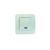 Выключатель 1-кл. СП Lillium N 10А IP20 с подсветкой крем. Makel 55221
