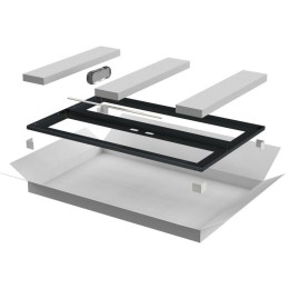 Дверь двустворчатая для шкафа LINEA N 24U 800мм перфорир. черн. ITK LN05-24U8X-D2P
