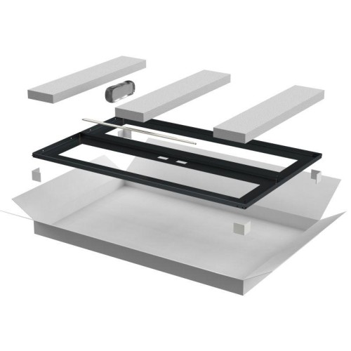 Дверь двустворчатая для шкафа LINEA N 24U 800мм перфорир. черн. ITK LN05-24U8X-D2P