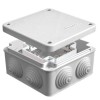 Коробка распределительная ОП 105х105х56мм IP54 с клемм. 7 выходов 4 гермоввода 16А 24 контакта крышк