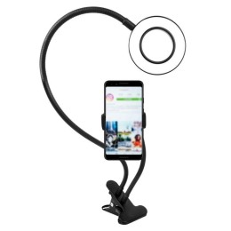 Светильник светодиодный KD-848 C02 7Вт кольцевой подставка для смартфона на клипсе черн. Camelion 13