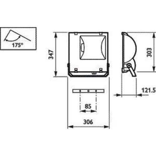 Светильник RVP151 MHN-TD70W IC A 70Вт RX7s IP65 PHILIPS 910503695018