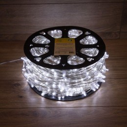 Гирлянда светодиодная "LED ClipLight" шаг 15см 665LED бел. 80Вт 12В IP65 провод ПВХ прозр. (уп.100м)
