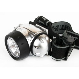Фонарь налобный LED 5351 7LED 3 режима 3хR03 металлик Ultraflash 10260