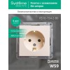 Розетка 1-м СП W59 16А IP20 с заземл. без защ. шторок механизм сл. кость SE RS16-154-2-86