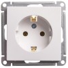Розетка 1-м СП W59 16А IP20 с заземл. без защ. шторок механизм бел. SE RS16-154-1-86