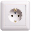 Розетка 1-м СП W59 16А IP20 с заземл. без защ. шторок бел. SE RS16-154-18
