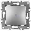 Выключатель 1-кл. СП Эра12 12-1102-03 10А IP20 250В 10AX с подсветкой механизм алюм. Эра Б0014635