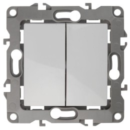 Переключатель 2-кл. СП Эра12 12-1106-01 10А IP20 250В 10AX механизм бел. Эра Б0014663