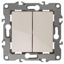 Переключатель 2-кл. СП Эра12 12-1106-02 10А IP20 250В 10AX механизм сл. кость Эра Б0014664