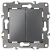 Переключатель 2-кл. СП Эра12 12-1106-12 10А IP20 250В 10AX механизм графит Эра Б0019295